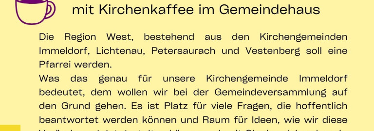 Gemeindeversammlung Immeldorf