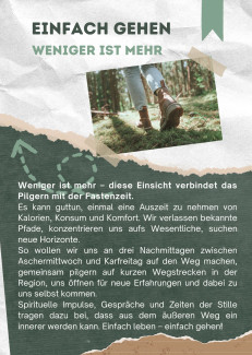 Pilgern in der Fastenzeit