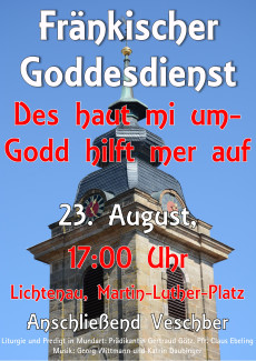 Fränkischer Gottesdienst in Lichtenau