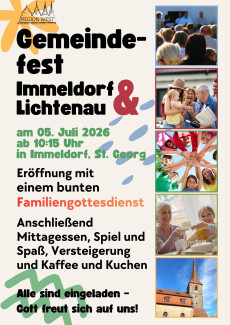 Gemeindefest Immeldorf & Lichtenau