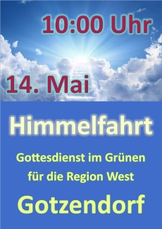 Gottesdienst an Himmelfahrt