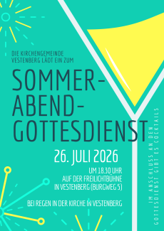 Sommerabendgottesdienst auf der Freilichtbühne Vestenberg